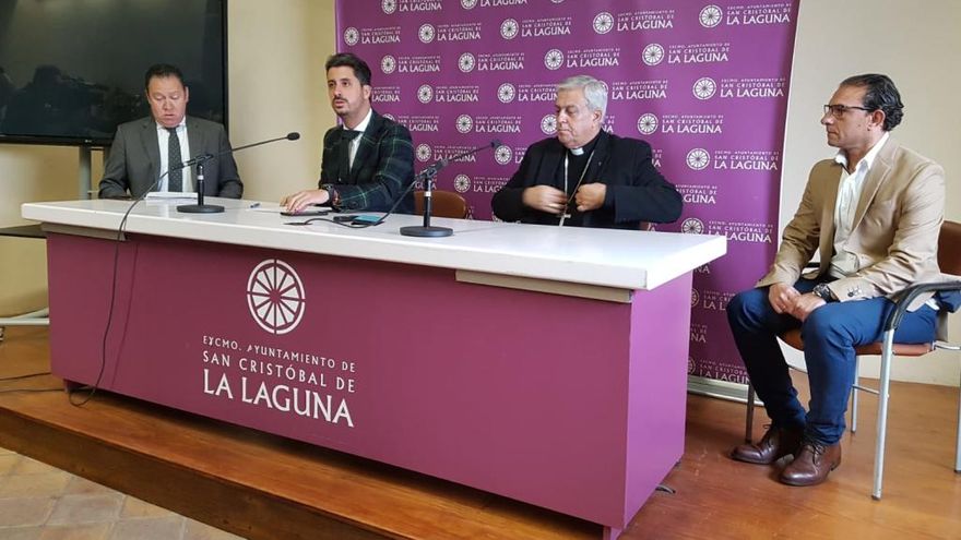 El alcalde de La Laguna y el obispo de Tenerife anuncian la cancelación de la Semana Santa lagunera.